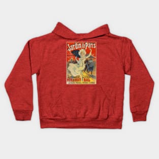 Concert poster for an event in the Garden of Paris Kids Hoodie